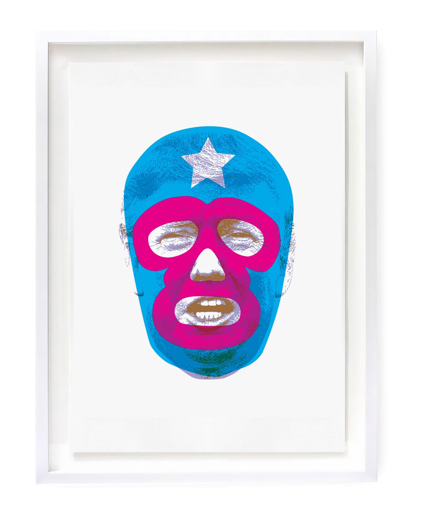 Art Print featuring Donald Trump wearing Pussy Riot Mask